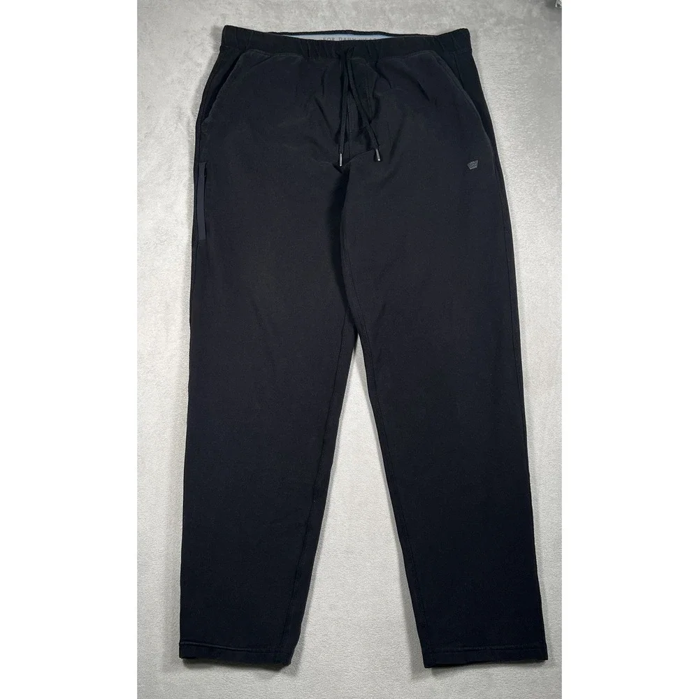 Mack Weldon Pants XL Mens Black Ace Sweatpants French Terry Lounge Joggers 31